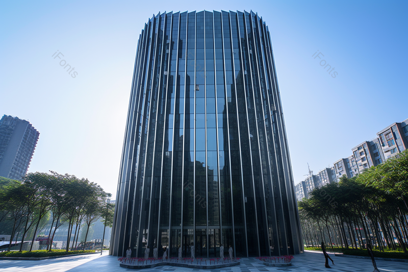 蓝色商务大厦高层建筑全景摄影,高清,摄影图,摄影图片,图片大全,摄影图免费下载
